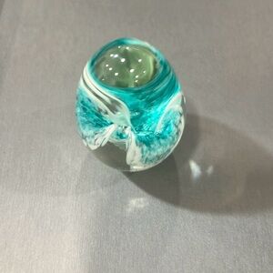 Glass eye studio art glass paperweight